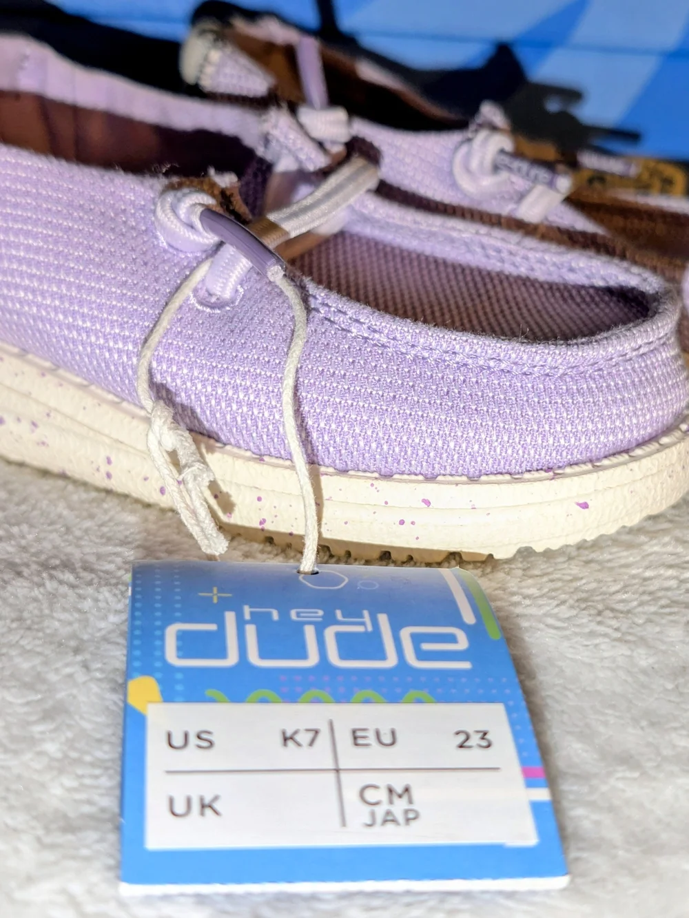 HEYDUDE Wendy Toddler Funk Leo Violet Size 7 New With Tags